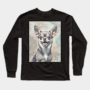 Dog Portrait - Chihuahua Long Sleeve T-Shirt